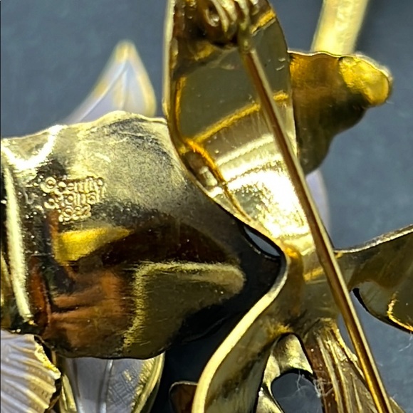 Vintage Cerrito Original 1982 orchid brooch - Picture 6 of 6